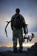 man hunting in the wilderness