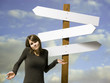 woman looking for directions
