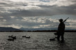 man out hunting