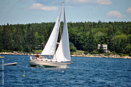 Photo: Sailboat on the Ocean Sailboat on the Ocean