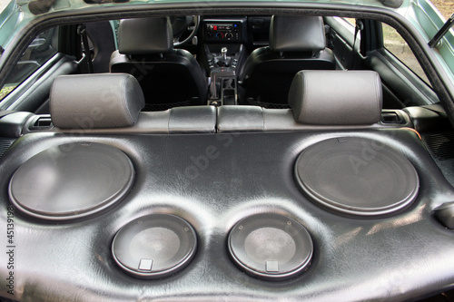 Photo: speakers in the car speakers in the car