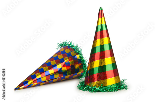Photo: Party hat isolated on the white Party hat isolated on the white