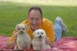 Man With His Dogs