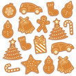 gingerbread seamless pattern for christmas