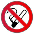 Verbotsschild Rauchverbot No Smoke