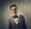 Amused Fashionable Man