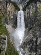 Boka Waterfall near Bovec in Julian Alps in Slovenia