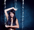 Photo: water-spa 02 / Frau, Meditation, Wasserfall water-spa 02 / Frau, Meditation, Wasserfall