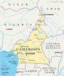 Cameroon map (Kamerun Landkarte)
