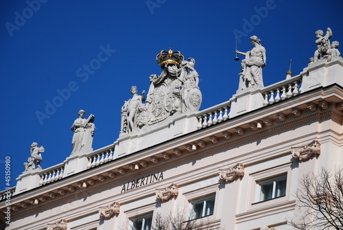 Photo: Detail of The Art Museum Albertina in Vienna, Austria Detail of The Art Museum Albertina in Vienna, Austria