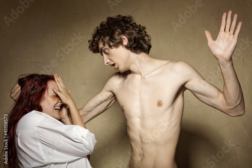 Photo: Domestic violence Domestic violence