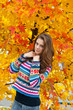 teen girl in autumn