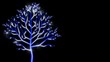 Growing up tree decorative animated