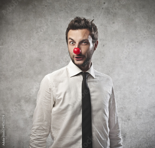 Photo: Businessman Clown Businessman Clown