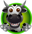 cute cow head cartoon
