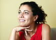 portrait of a pensive woman