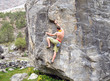 Climbing.