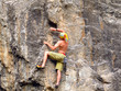 Climbing.