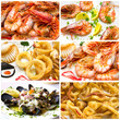 Collage - Fish and seafood