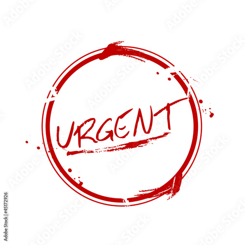 Vector: timbre urgent timbre urgent