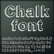 Vector: Abstract chalk font. Vector illustration. Abstract chalk font. Vector illustration.