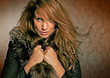 fur 07/elegantes girl mit Pelzmantel