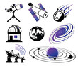 Astronautics and Space Icons