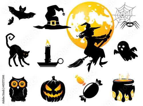 Vector: Halloween set Halloween set