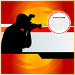 Abstract background with photographer