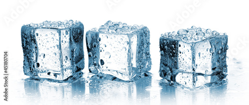 Photo: Three ice cubes Three ice cubes