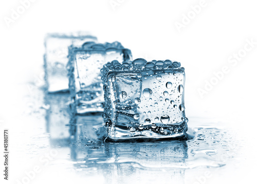 Photo: Three ice cubes Three ice cubes