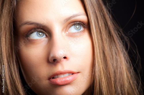 Photo: Beautiful woman closeup Beautiful woman closeup