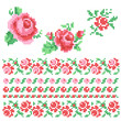 set of roses, lappet
