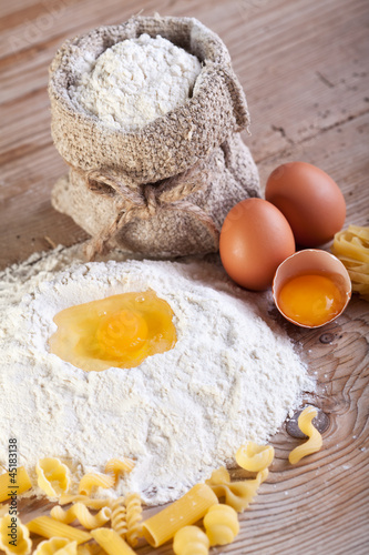 Photo: Making pasta the traditional way Making pasta the traditional way