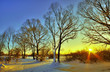 Foto: Beautiful winter sunset Beautiful winter sunset