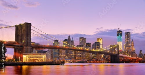 Photo: Brooklyn Bridge in New York city Brooklyn Bridge in New York city