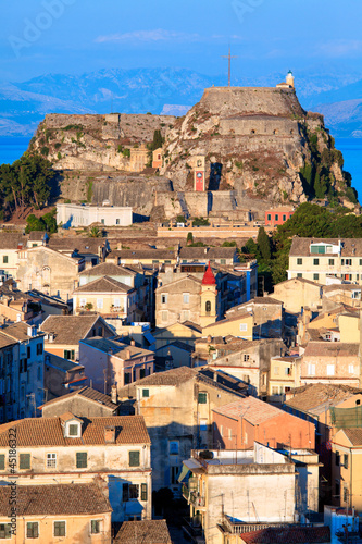 Photo: Aerial view from New fortress Kerkyra, Corfu island, Greece Aerial view from New fortress Kerkyra, Corfu island, Greece