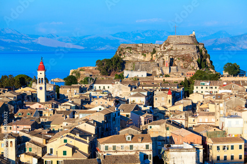 Photo: Aerial view from New fortress Kerkyra, Corfu island, Greece Aerial view from New fortress Kerkyra, Corfu island, Greece