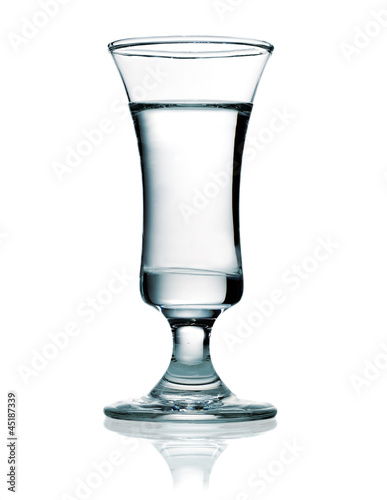 Photo: Vodka in a shot glass Vodka in a shot glass