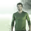Man in green
