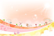 Illustration: Seaside with curve landscape Seaside with curve landscape
