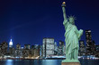 Manhattan Skyline and The Statue of Liberty