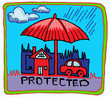 Vektor: insurance symbol hand draw insurance symbol hand draw