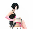 vampire-stile woman