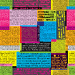 colour newspaper pattern