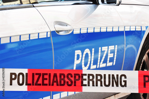 Photo: Polizeiabsperrung Polizeiabsperrung