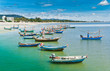 Hua- Hin beach. and boat,