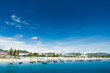 Hua- Hin beach. and boat,