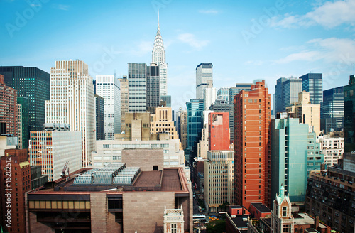 Photo: New York City Manhattan skyline view with Chrysler building New York City Manhattan skyline view with Chrysler building