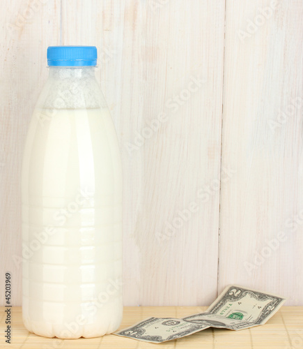 Photo: Concept of delivery milk Concept of delivery milk